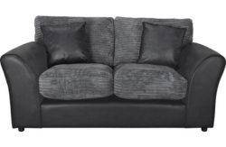 HOME New Bailey Regular Jumbo Cord Sofa - Charcoal